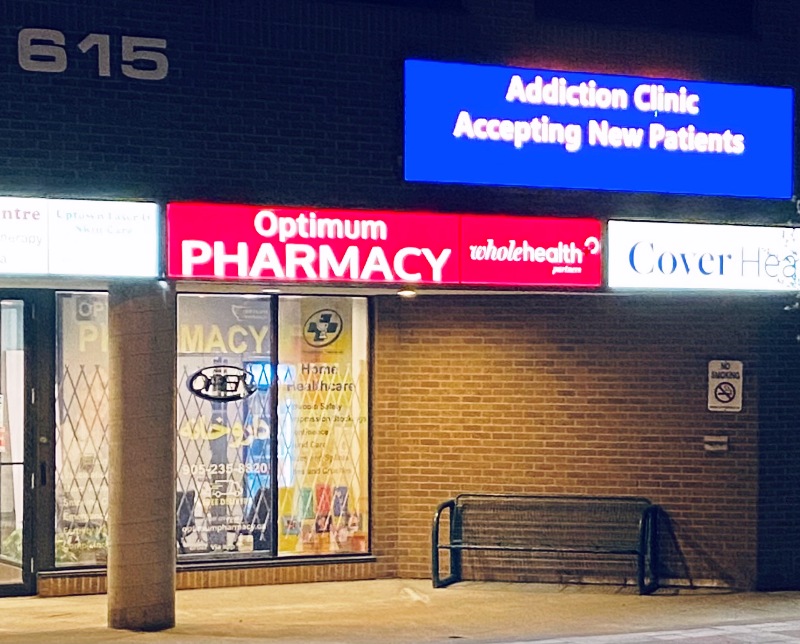 Road to Recovery addiction clinic Newmarket Store Front